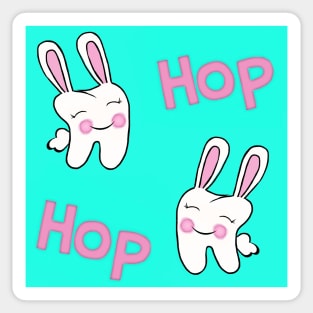 Tooth Bunny Hop Sticker